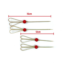 Bamboo Skewer with Knot 12cm & 15cm (TYH147) Green